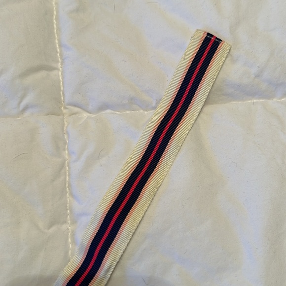 🌟J Crew Striped Grosgrain ribbon loop belt - Picture 2 of 6